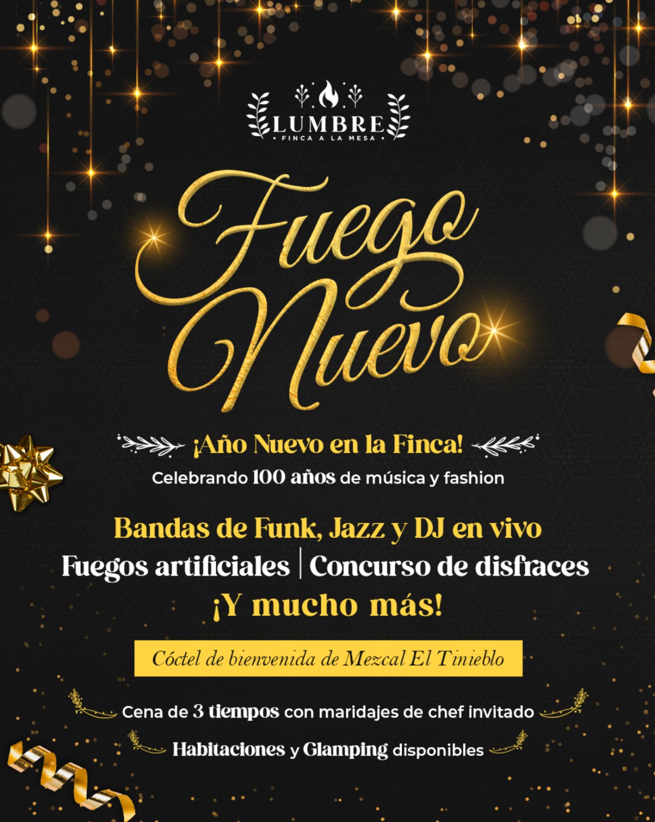 Cena año nuevo en San Miguel de Allende